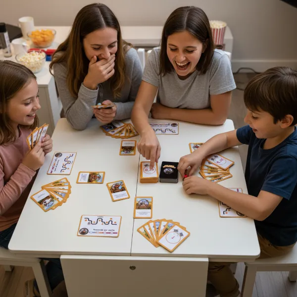 Familia jugando